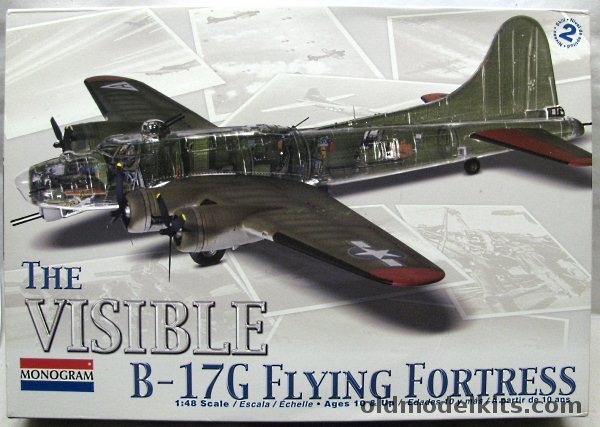 Monogram 1/48 The Visible B-17G with Full Interior, 85-5614 plastic model kit